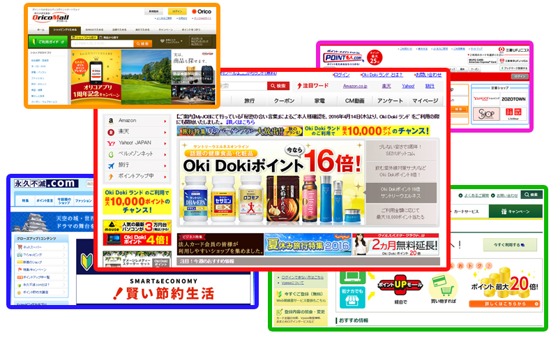 各社のポイントモールを経由して買い物していますか?