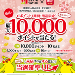 やよい軒でdポイントが最大10,000ポイント当たるキャンペーン