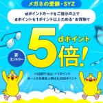 メガネの愛眼・SYZでdポイント5倍キャンペーン