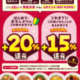 松屋のモバイルオーダー利用でdポイント最大20％還元キャンペーン