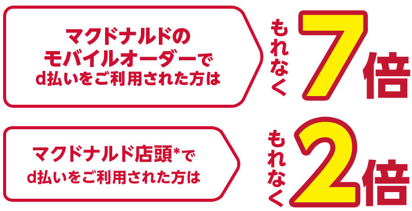 マクドナルドでdポイントが7倍キャンペーン。サルでもわかるクレジットカード徹底比較