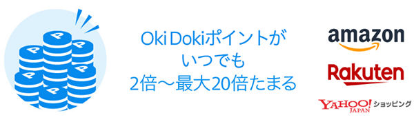 Oki Dokiランドを経由するとJCBポイントが多く貯まる