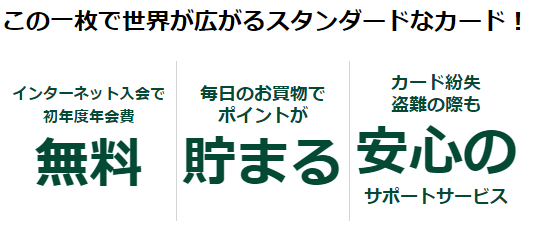 三井住友カードはネット入会で初年度年会費無料。サルでも分かるおすすめクレジットカードオリジナル画像