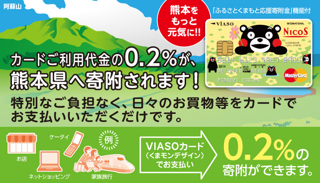 VIASOカード(くまモンデザイン）　サルでも分かるおすすめクレジットカードオリジナル画像